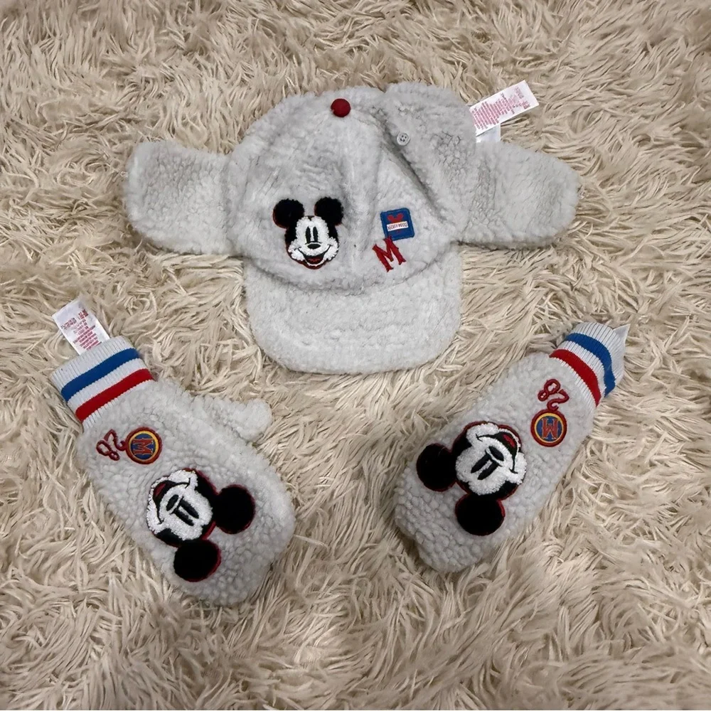 Disney Mittens and Hat